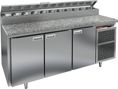 Стол охлаждаемый для пиццы HICOLD PZ2-111/GN (1/6H) с гранитной столешницей