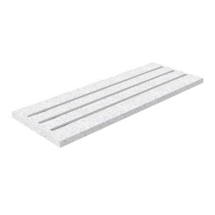 Столешница из искусственного камня (LG Hi-Macs серия S и G) под подносы для линии раздачи LUXSTAHL 1200 мм