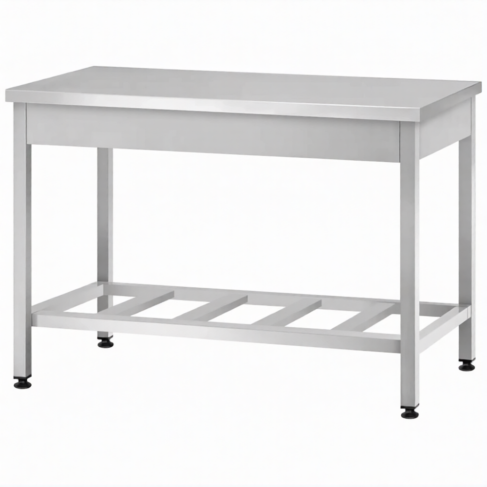 Стол производственный СПРп - 860х1000х700 «Profi Ral» (полка-решетка)