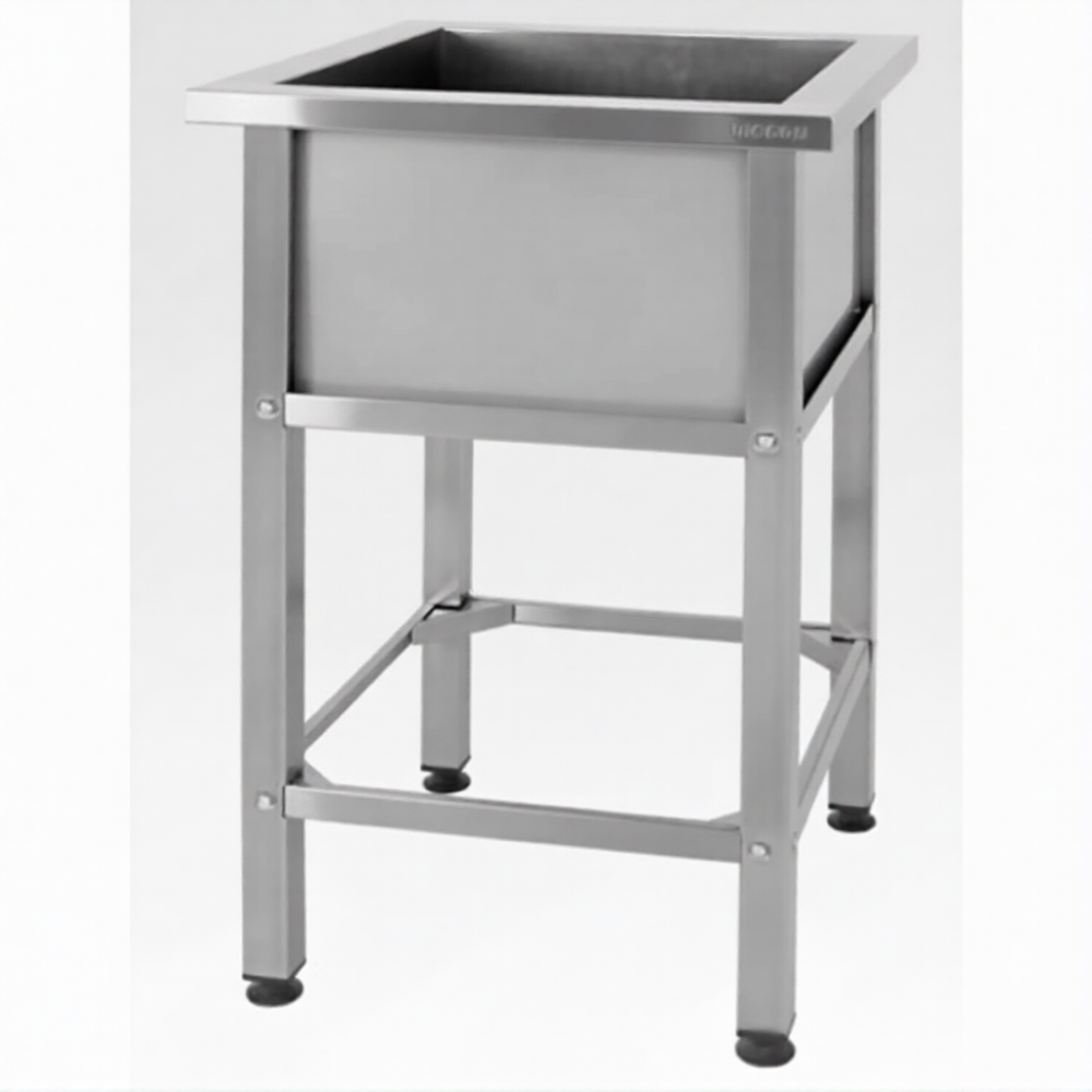 Ванна моечная для обработки яиц ВМСн 860х530х530  4 м/о (ножка проф., тр. 40х40)