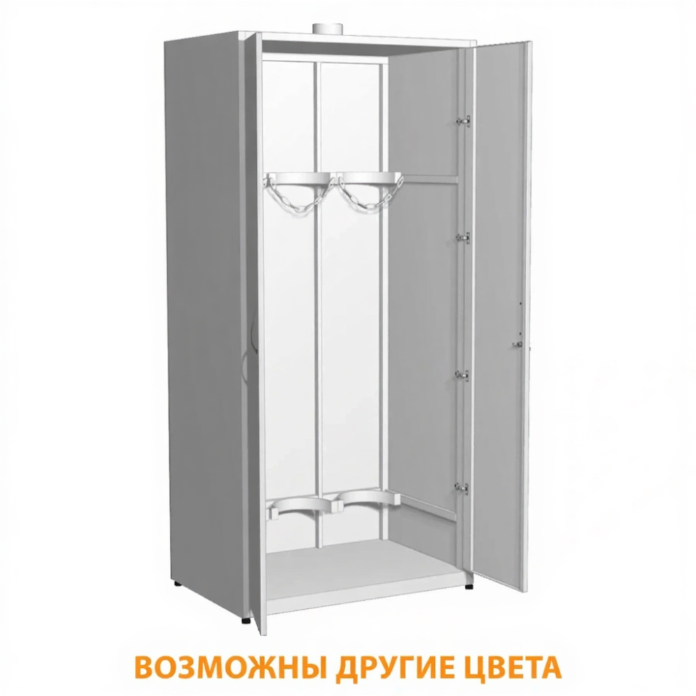 Шкаф металлический для 3-х баллонов ШМБ-3 (белый)