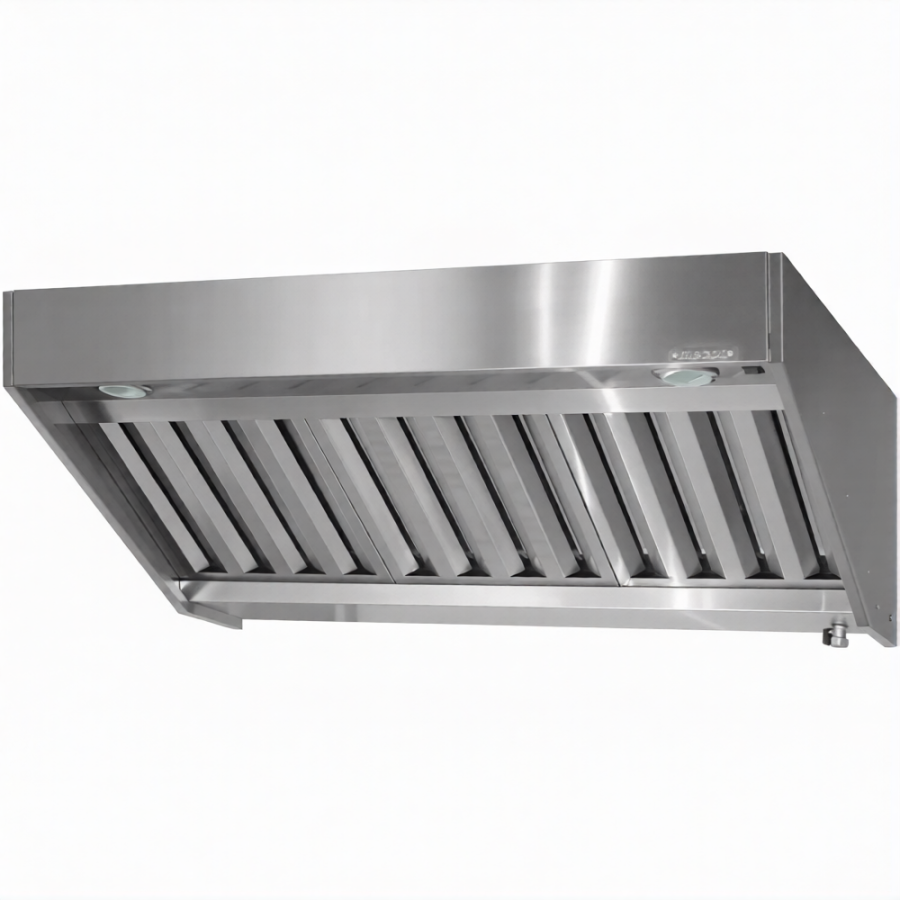 Зонт вытяжной полуоткрытый ЗВПб 400х600х1000 «Base» пристенный (к-т светильников)