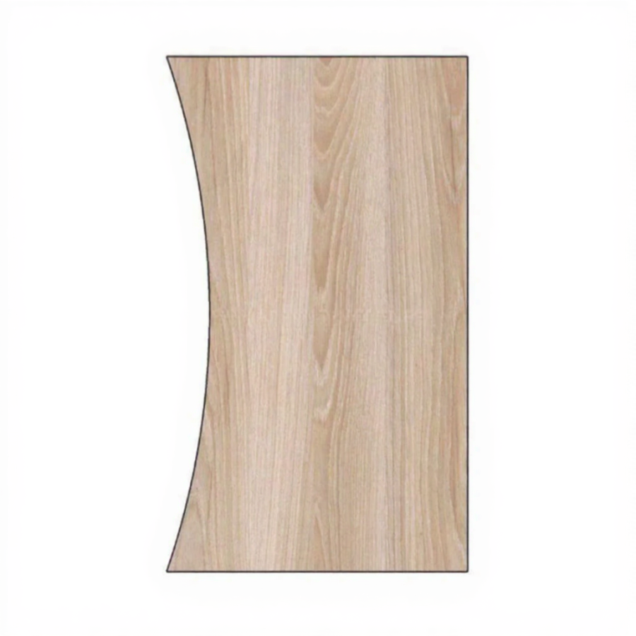 Офисный стол «НОРДЕН» с вырезом 1200x700 подстолье П 60x30 столешница 22 мм