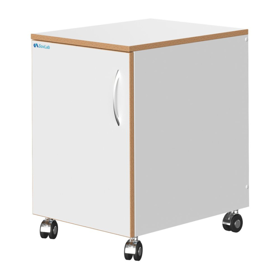 Тумба подкатная низ. СОВЛАБ 400 ТДн (левая дверь)