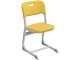 Стул школьный ученический 5-7 г/р "Логика" АГРОТЕХ PL регулируемый (желтый, м/к белый)