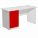 Стол рабочий с тумбой СрТ-2.1 (ЛДСП белый)
