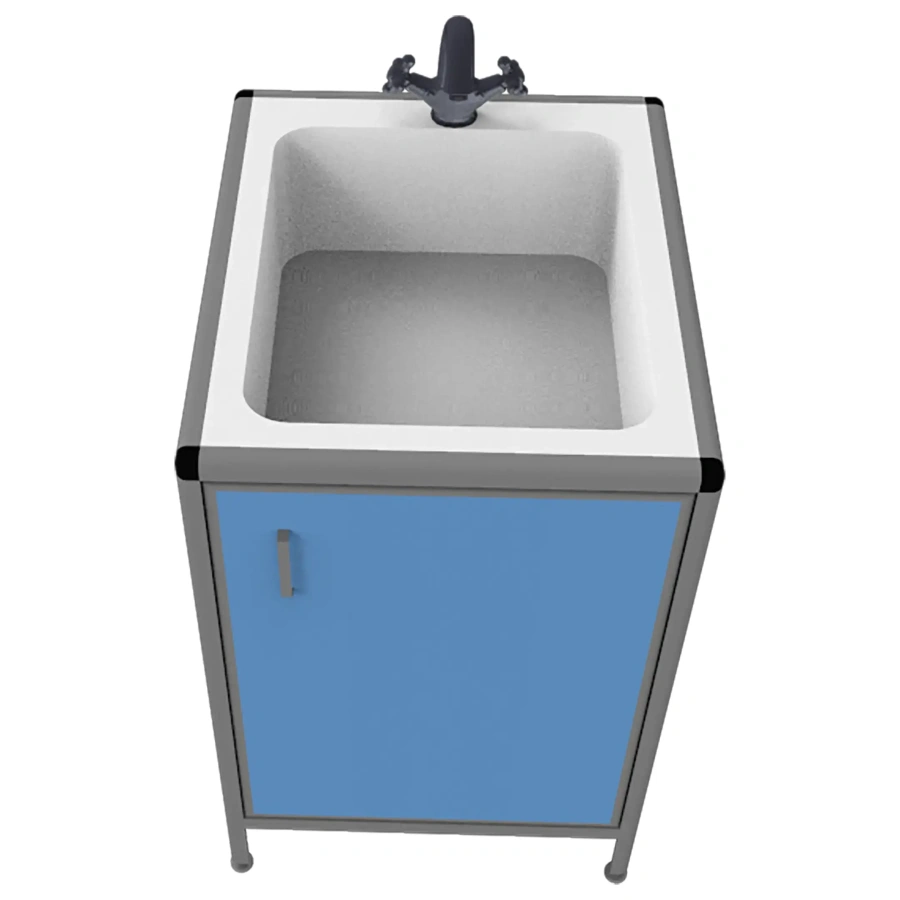 Стол-мойка лабораторная MED 13.001al (белый)