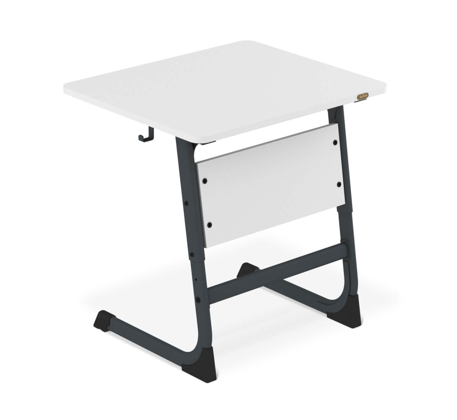 Cтол ученический белый снег/антрацит SHT-T-TN14/5-7