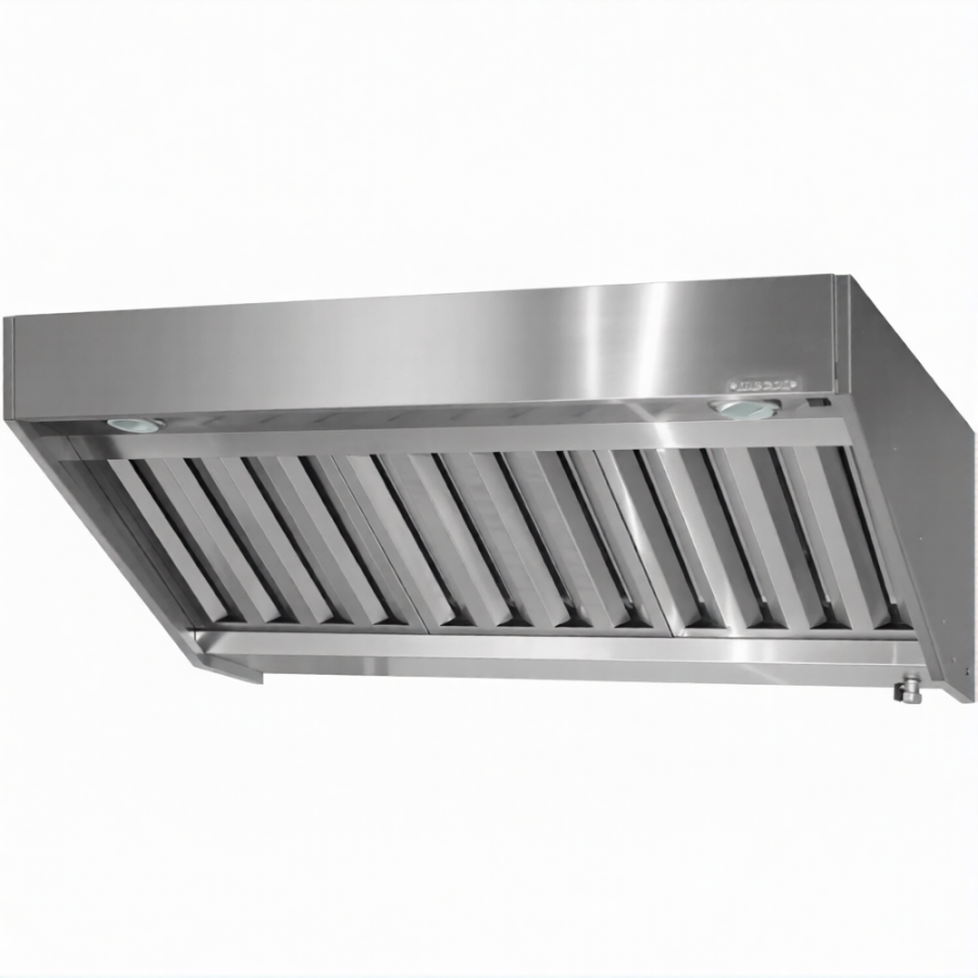 Зонт вытяжной полуоткрытый ЗВПб 400х600х1000 «Base» пристенный (к-т светильников)