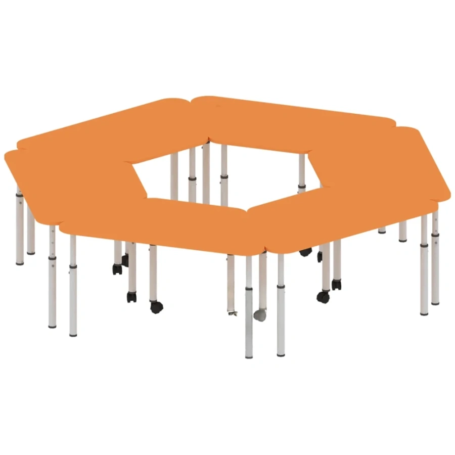 Стол модульный, комплект из 6 столов ШКАВ6-2